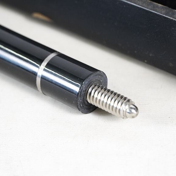 Eliminator Woven Fiberglass Over Wood Pool Cue Stick w/ Hard Case Black Red - Picture 9 of 16